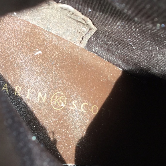 10M Karen Scott Brown Leather Boots - Picture 6 of 8